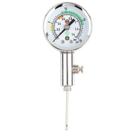 Ball Air Pressure Gauge, Mini Air Pressure Gauge Barometer Tool, Test and Adjust the Pressure for Basketball Football Volleyball