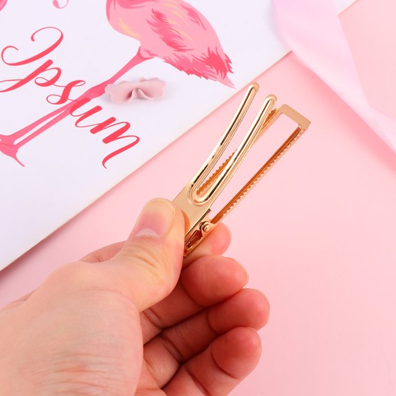 FOLOYORI 3Pcs Golden Barrette Hair Clips for Women with Easy to Carry and Fashionable