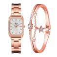 thumbnail image 1 of Reloj de pulsera de cuarzo analógico de acero inoxidable dorado cristalino para mujer a la moda Wmkox8yii gfajkfgbkjabf2111, 1 of 1