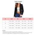 thumbnail image 1 of Chaquetas de trabajo informales para mujer cómodas y transpirables chaquetas de mujer color puro manga larga poliéster parte delantera abierta para citas para niñas para ANGGREK Otros, 1 of 5