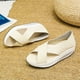 thumbnail image 4 of Verano Color sólido Suave antideslizante Mujer Cuña Columpio Zapato Mujer Zapato Flip Flop Wmkox8yii  shjk2050, 4 of 4
