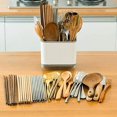 thumbnail image 6 of Grips Sinkware Caddy Cutlery Drainer Plastic for Kitchen Utensils Spoon Knife Organizer Holder Sink (Gray), 6 of 6