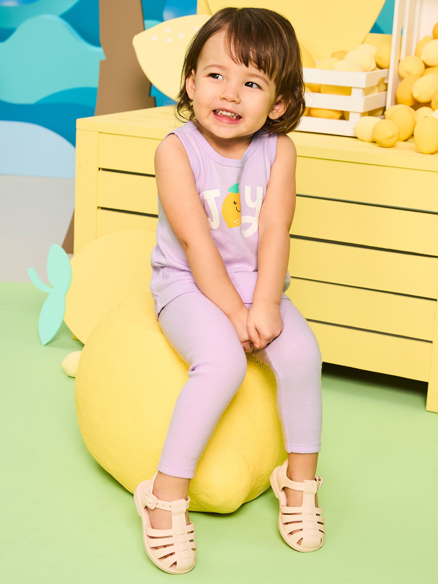 Garanimals Newborn, Baby & Toddler Girl Cotton Pull-on Leggings, Sizes 0M–6T, Single & 3-pack