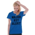 thumbnail image 3 of Major Key Alert Rap Entrepreneur Womens Slim Fit Graphic Tee Brisco Brands M, 3 of 5