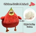 thumbnail image 2 of Funny Watermelon Chicken Plush Soft Fruit Chicken Stuffed Animal Home Decor Best Gift for Girlfriend, 2 of 6