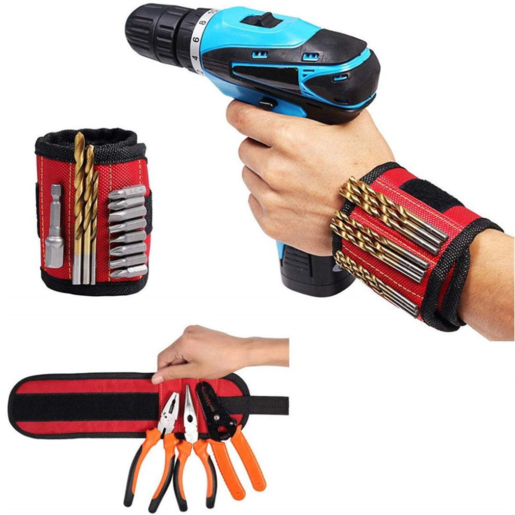 HuanQiuSensmart Magnetic Wristband Tool Holder – 5 Rows, 15 Strong Magnets – Ideal Gift For Men, Dad, DIYers - View #14