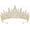 1.Gold-Tone, variant on Crystal Wedding Tiara for Women, Royal Queen Crown Headband, Rhinestone Princess Hair Accessories for Prom Birthday