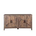thumbnail image 5 of AENKYO Rustic Farmhouse Sideboard Storage Cabinet with Adjustable Shelves for Living Room, Rustic Brown, 5 of 9