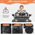 thumbnail image 4 of FUNTOK 24V 2 Seater Kids Ride on Toys w/ 20 " Large Seat, 4 x 200W Motor, 2WD/4WD Switchable Ride on Truck, 3 Speeds w/ Remote Control/LED Lights/Music/Bluetooth, 4 of 9