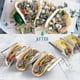 thumbnail image 2 of 4 Packs Taco Holders Stainless Steel Taco Stand Rack Tray Style, 2 of 5