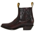 thumbnail image 3 of The Western Shops Men's Genuine Leather Short Ankle Cowboy, Charro Botin, 3 of 5