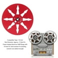 thumbnail image 3 of 1/4 7 Inch Empty Reel to Reel Recorder Tape, Aluminum Alloy Open Reel Sound Tape Empty Reel with 8 Hole for  Studer for NAGRA for  Reel to Reel Tape Players, 3 of 7