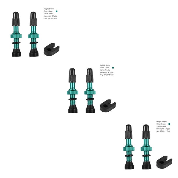 Greeniant 2 uds válvulas sin cámara extraíble aleación de cobre núcleo de goma boquilla de vacío accesorios de neumáticos alternativos suministros Type1 NO1 Greeniant CBP031946