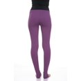 thumbnail image 3 of White Mark Cotton Solid Leggings- 201-Purple - Small, 3 of 4