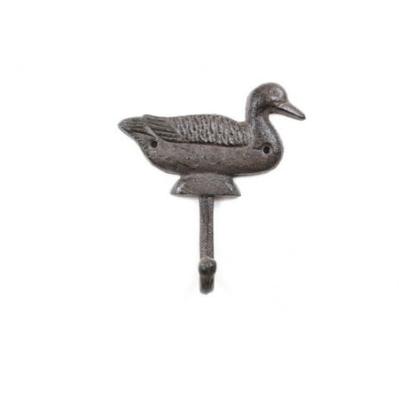Cast Iron Decorative Mallard Duck Wall Hook 6 Metal Wall Hook