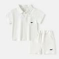thumbnail image 2 of TAIAOJING Boys Outfits Sets Casual Summer Shirt And Shorts Outfits Sets For Toddler Kids Fashion Gentleman Style Tops And Bottom Two Piece Outfits Sets For Beach School Party Spring Season Boho 7-8Y, 2 of 5