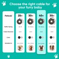 thumbnail image 2 of Petbobi 40ft Dog Tie Out Cable PVC Coating Dog Chain Yard Lead Leash for Large Dogs up to 120lbs, Black, 2 of 7