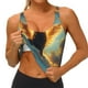 thumbnail image 3 of Fotbe Golden Cloud Winged Dog Sujetador Deportivo Largo sin Aros para Mujer con Almohadillas y Soporte Medio, Transpirable y Absorbente, Camiseta Tipo Chaleco o Tank Top-Large, 3 of 8