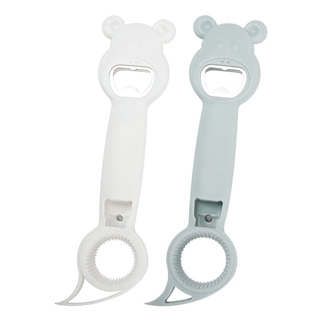 Zonao Rollbacks 4 In 1 Manual Lid Remover Multi-functional Bottle Opener, Kitchen Accessories Beer Bottle Opener Beer Can Opener Heavy Duty Can Opener,2Pcs