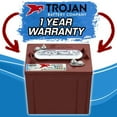 thumbnail image 2 of Trojan Motive T-125 GC2 6V 240Ah Deep Cycle Flooded Lead Acid Battery, 2 of 5