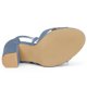 thumbnail image 5 of Sandalias de Mujer Allegra K Tacón En Bloque Cordones Azul Claro 6, 5 of 6