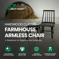 thumbnail image 2 of Jack Post Hardwood Classic Indoor & Outdoor Farmhouse Armless Chair, Black, 2 of 7