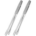 thumbnail image 2 of 1 Pack 24 cm Stainless Steel Food Bread Clip Creative Kitchen Cooking Tool Multifunctional Outdoor Grilling Pliers Practical Restaurant Steak Clip (Silver), 2 of 6