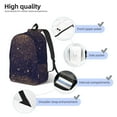 thumbnail image 5 of Daiia Gold Black Glitter Vintage Canvas Backpack for Men and Women ,Hiking Backpack,Travel Laptop Bag for School,Large Capacity Backpack, 5 of 8