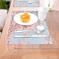 thumbnail image 5 of XMXY Woven Placemats Set of 6 PCS, Cherry Blossom Tree Table Mats Washable Heat Resistant Placemats, 5 of 6