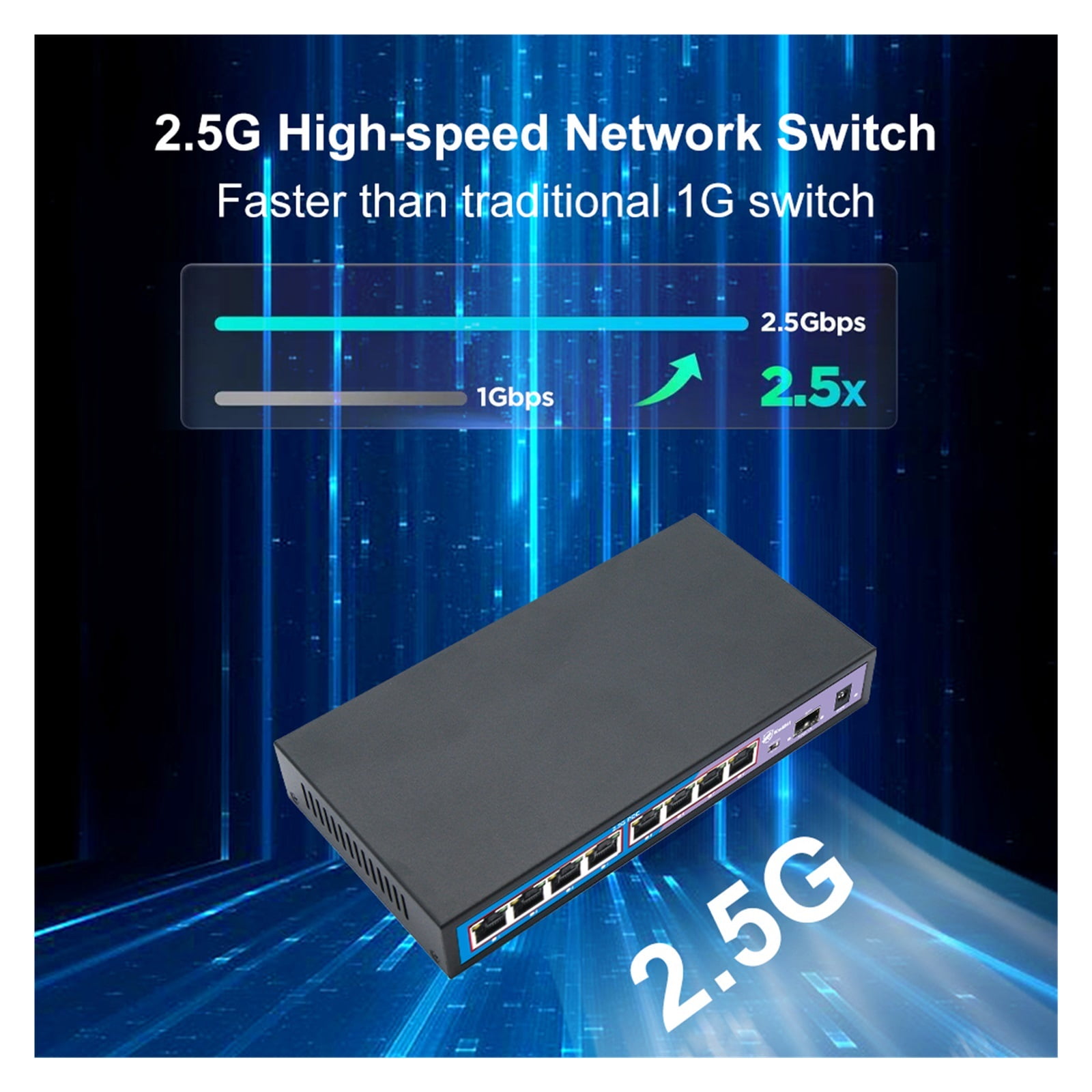 2.5G POE Ethernet Switch 4 8 Port POE Network Switch