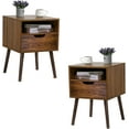 thumbnail image 1 of Rustic Nightstand End Table W Drawer Living Room Bedroom, 1 of 1