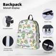 Uemuo Frog Wear Chef Hat Pattern Backpack for Work and Travel Durable