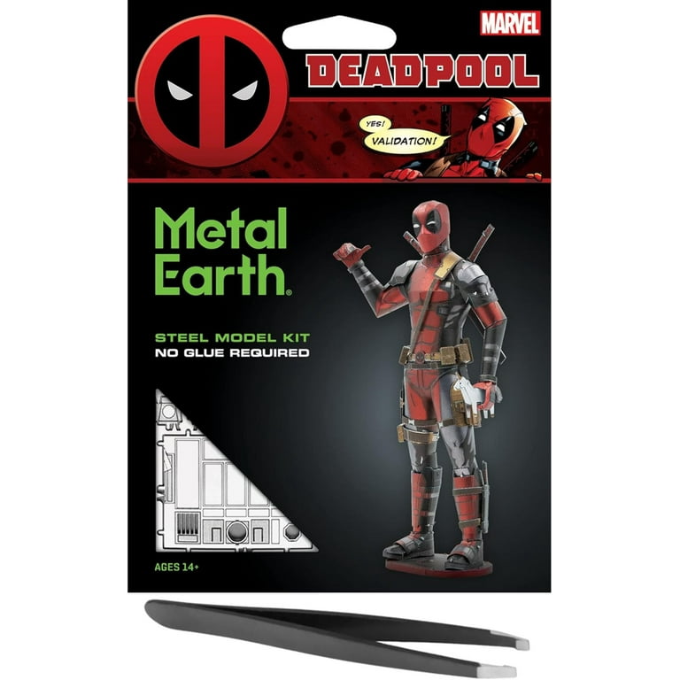 Metal Earth 3D Metal Model Kit - Marvel Deadpool - Walmart.com