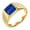 Gold Blue, variant on Square Gemstone Rings for Men Stainless Steel Gold/Silver Plated Colorful Statement Personalized Dainty Vintage Simple Jewelry Gold Red Size 12