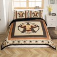 thumbnail image 1 of Erosebridal Tribal Aztec Comforter Cover King, Rustic Cow Bedding King Size, Texas Stars Decor, Reversible, 1 of 5