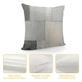 thumbnail image 4 of GOSMITH  Throw Pillow Covers Modern Home Art Decor,  Set of Abstract Oil Painting Pillowcases for Bedroom, Living Room, Cushion Couch Sofa, Abstract White Grey, 4 of 5