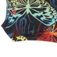 thumbnail image 4 of Pijamas de mujer Mono corto Bodycon con solapa para dormir(Negro Mariposa-S) Nituyy Pijamas-GL715-FF65103B1, 4 of 5