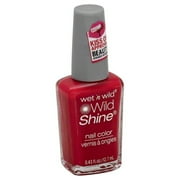 wet n wild Wild Shine Nail Polish, 414A Red, 0.43 Fl. Oz.