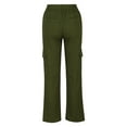 thumbnail image 5 of Baggy Cargo Pants for Women Stretch Low Waist Straight Trousers Ripstop Hiking Pants Multi-Pocket Bootcut Cargo Pants, 5 of 6