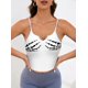 thumbnail image 4 of Camisola Corta Sin Mangas con Estampado de Calavera de Halloween para Mujer S, 4 of 8