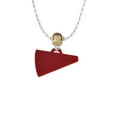 thumbnail image 2 of Delight Jewelry Acrylic 1.25" Maroon Megaphone Mia Monkey Charm Necklace, 2 of 4