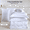 White, variant on quilt fitted sheet flat sheet pillowcases pillow sham bedding set