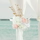 thumbnail image 1 of Respaldo de silla, flor Artificial, cortina Floral, alzapaños para fiesta, telón de fondo Floral, guirnalda de pared, flor de boda para silla, banco Macarena corona de flores, 1 of 8