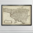 thumbnail image 3 of Antique Map of Tuscany - Barnwood Framed Canvas - 23 x 31 - Black, 3 of 4