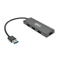 Portable USB 3.0 SuperSpeed 5-Gbps Mini Hub, 4 Ports, Ultra-Slim, U360-004-SLIMPT
