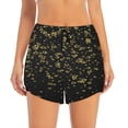 thumbnail image 2 of Lsque Glittering stars Printed Women's Running Shorts with Liner Pockets,Elastic Quick Dry Workout Athletic Gym Yoga Shorts,Womens High Waist Shorts-XX-Large, 2 of 7