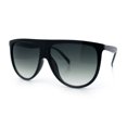 thumbnail image 4 of Classic Oversized Flat Top Oversized Thin Plastic Racer Fashion Sunglasses Black - Green, 4 of 8