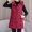 Wine, variant on Brondbend Women's Jackets Women’s Winter Coat Hooded Sleeveless Pocket Zipper Outerwear Solid Color Stylish Loose Fit Coats Ladies Work Tops Black
