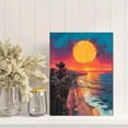 thumbnail image 2 of Sunset Beach Coastal Canvas Print/Wall Art，Perfect for Living Room，Bathroom，Office，Hotel Decoration, 2 of 8