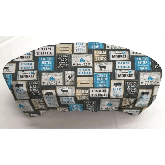 Farm To Table Electric Skillet Cover by Penny's Needful Things (Blue)